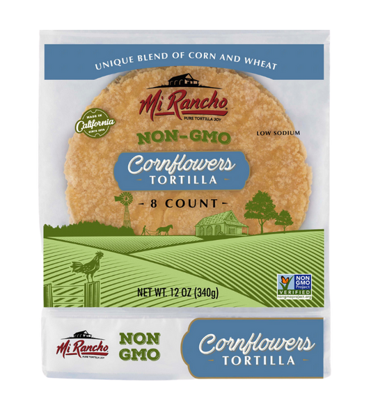 Non-GMO Cornflowers Tortillas- 6 Packs
