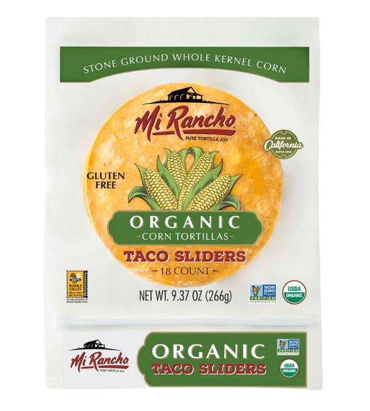 Organic Corn Taco Sliders